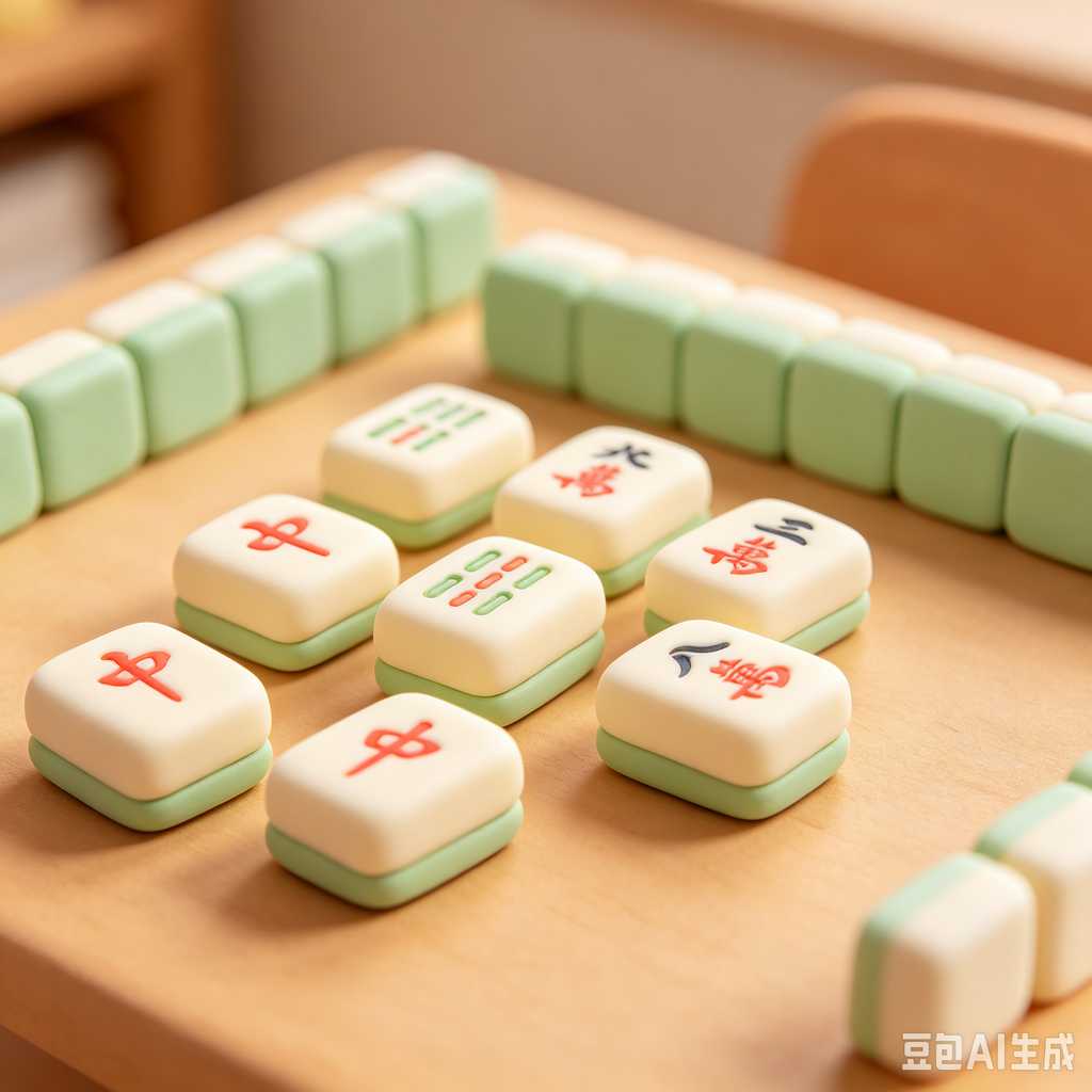 stable print mahjong set