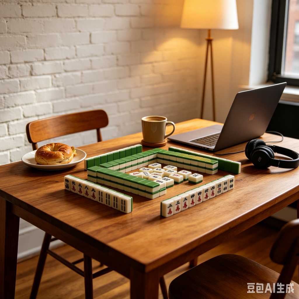 modern color mahjong tiles